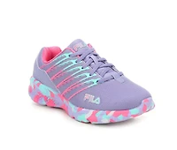 Girls' Fila Little Kid & Big Wanderun 2 Mashup Bungee Running Shoes