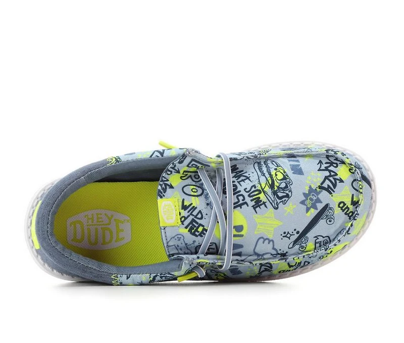 Boys' HEYDUDE Little Kid & Big Wally Funk Graffiti Casual Shoes