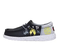 Boys' HEYDUDE Little Kid & Big Wally Funk Graffiti Casual Shoes