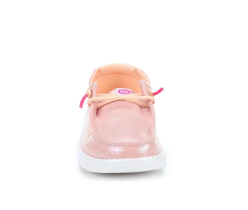 Girls' HEYDUDE Little Kid & Big Wendy Iridescent Sparkle Casual Shoes