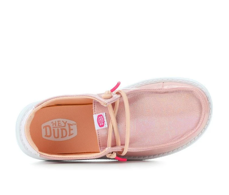Girls' HEYDUDE Little Kid & Big Wendy Iridescent Sparkle Casual Shoes