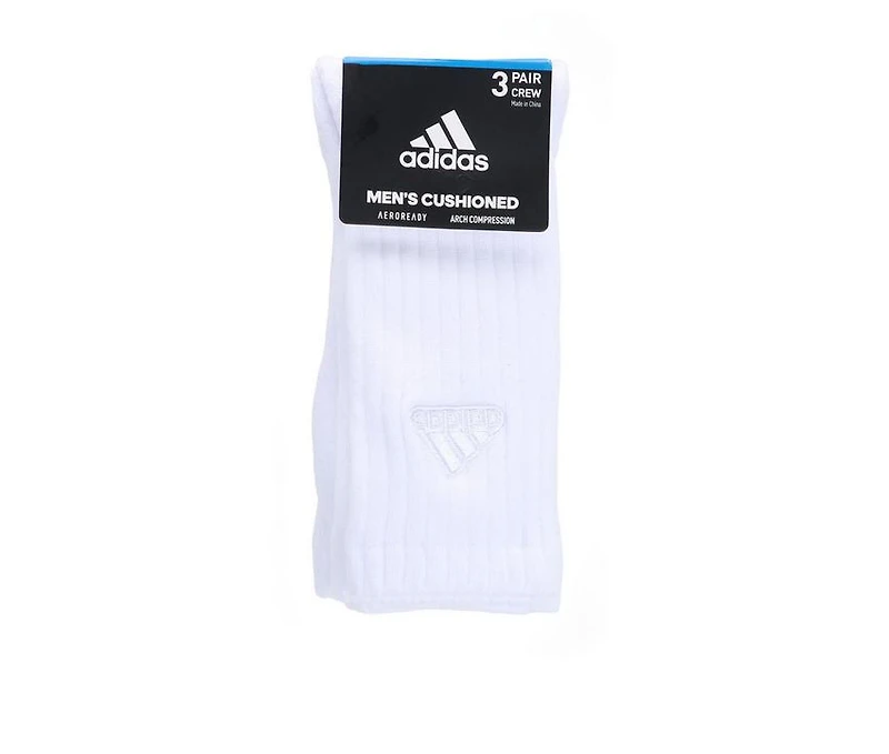 Adidas 3 Pack Mens Cushion Crew Socks