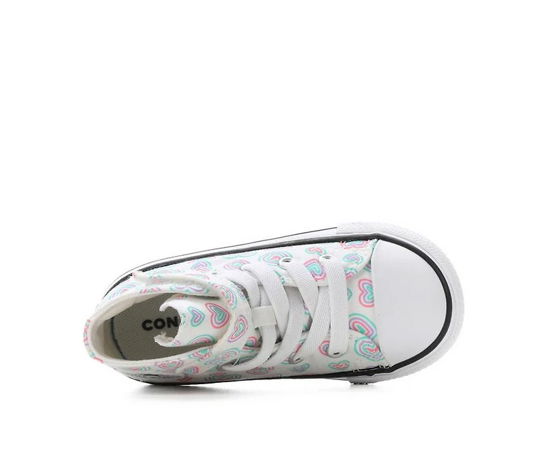 Girls' Converse Infant & Toddler Chuck Taylor All Star Mid Hearts Sneakers