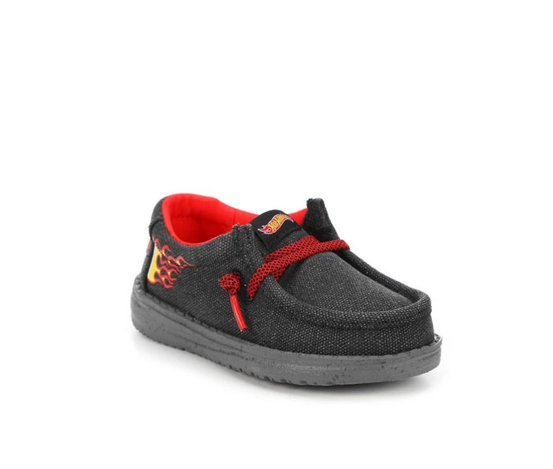 Boys' HEYDUDE Toddler Wally Hot Wheels Casual Shoes