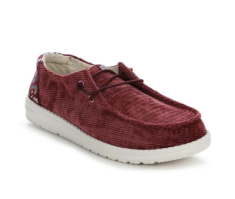 Women's HEYDUDE Wendy Corduroy Leo Casual Shoes