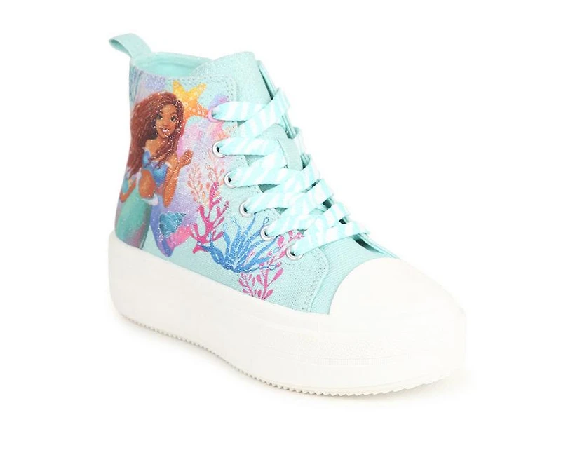 Girls' Disney Little Kid & Big 13-4 Ariel Mid Top Sneakers