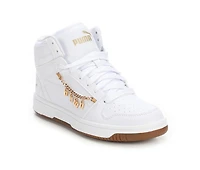 Girls' Puma Big Kid Rebound Layup Shine Bright Jr High Top Sneakers