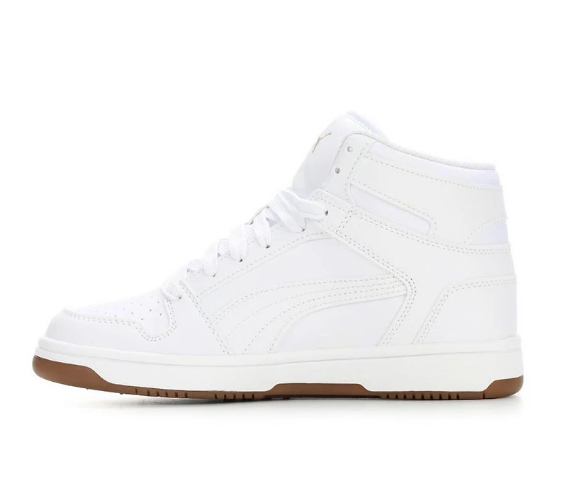 Girls' Puma Big Kid Rebound Layup Shine Bright Jr High Top Sneakers