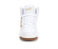 Girls' Puma Big Kid Rebound Layup Shine Bright Jr High Top Sneakers