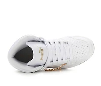 Girls' Puma Big Kid Rebound Layup Shine Bright Jr High Top Sneakers