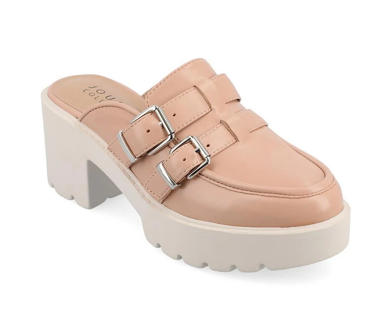 Women's Journee Collection Brydie Platform Heeled Mules