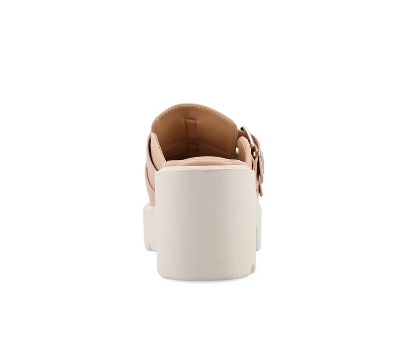 Women's Journee Collection Brydie Platform Heeled Mules