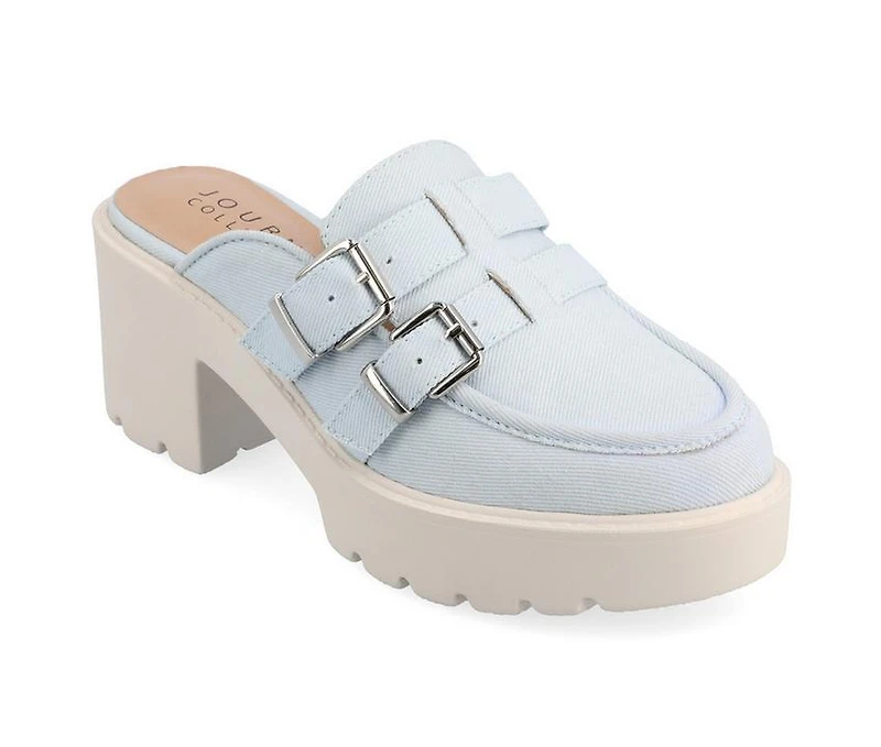 Women's Journee Collection Brydie Platform Heeled Mules