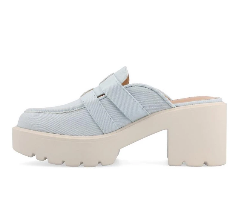 Women's Journee Collection Brydie Platform Heeled Mules