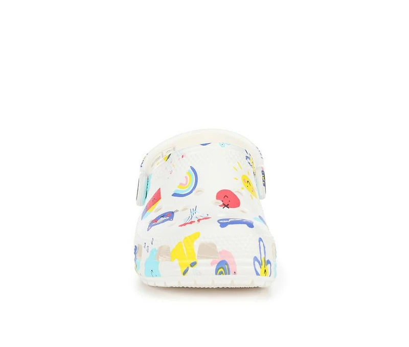 Kids' Crocs Infant & Toddler Classic Doodle Print Clogs
