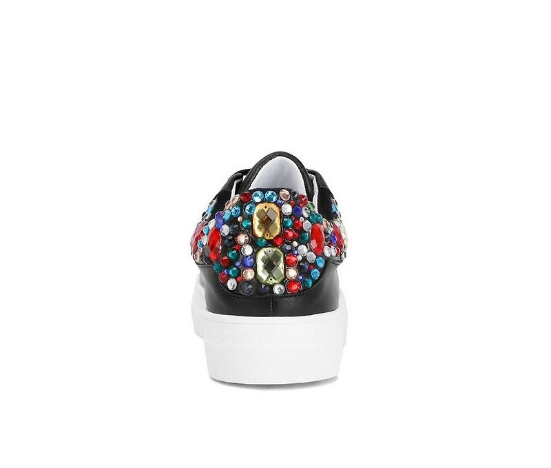 Women's London Rag Gems Diamante Fashion Sneakers