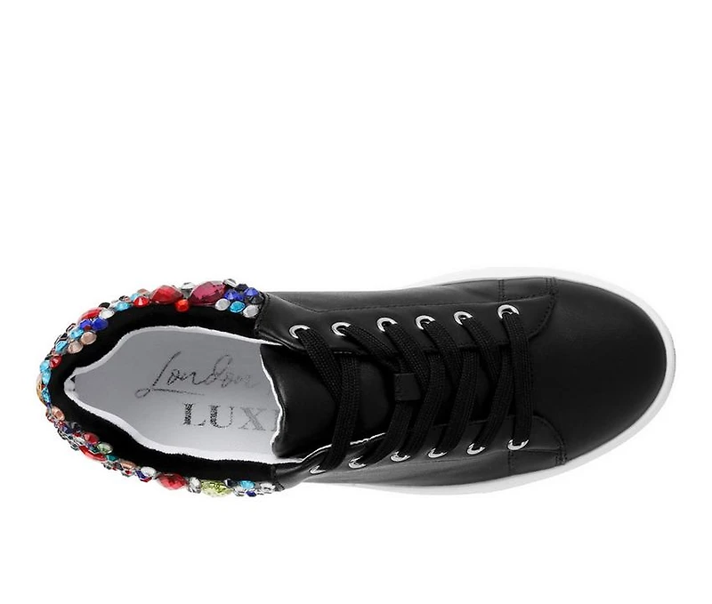 Women's London Rag Gems Diamante Fashion Sneakers