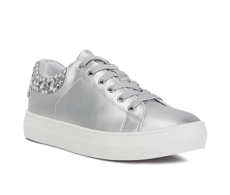 Women's London Rag Gems Diamante Fashion Sneakers