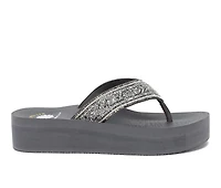 Women's Yellow Box Balat Flip-Flop Wedges