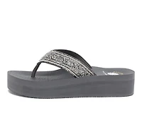 Women's Yellow Box Balat Flip-Flop Wedges