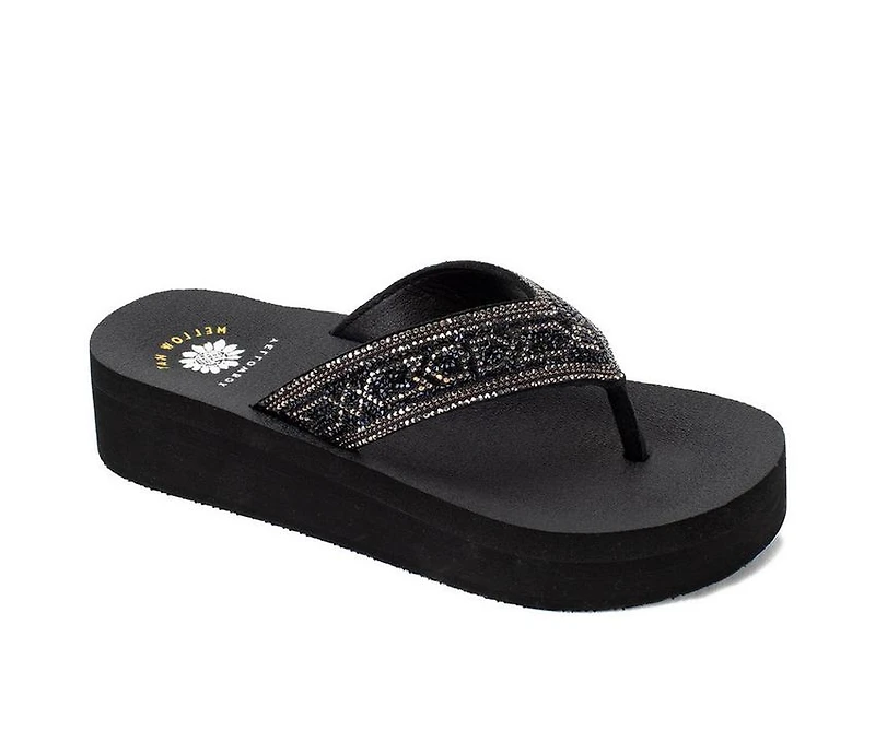 Women's Yellow Box Balat Flip-Flop Wedges