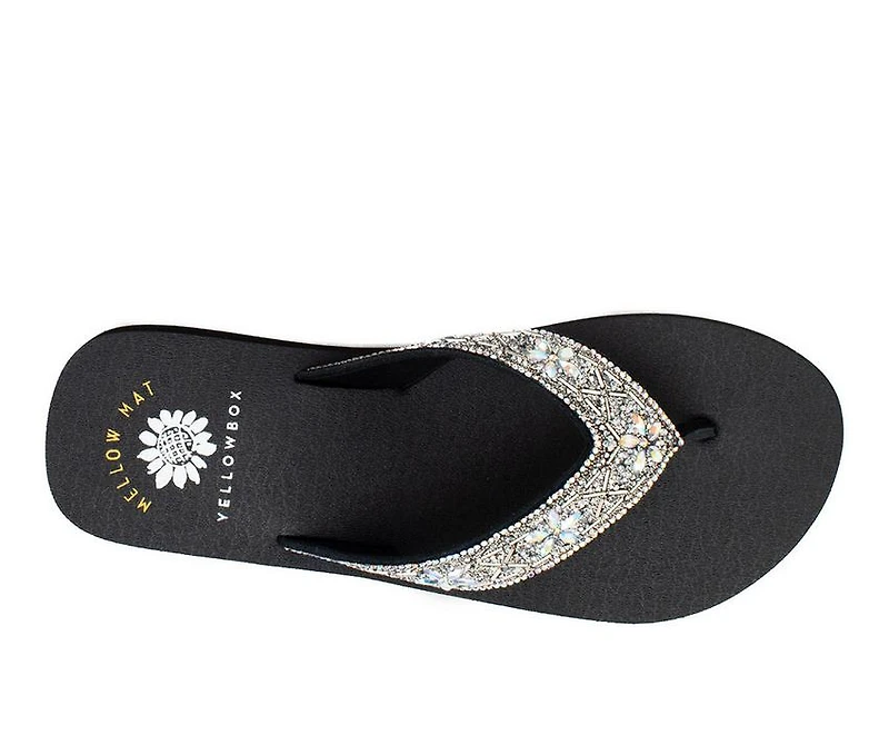 Women's Yellow Box Casey Wedge Flip-Flops