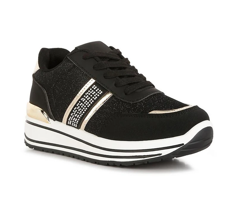 Women's London Rag Metallic Panel Platform Sneakers