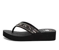 Women's Yellow Box Lira Wedge Flip-Flops