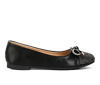 Women's London Rag Rhinestone Toe Cap Flats