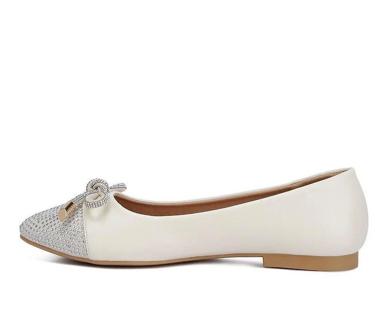 Women's London Rag Rhinestone Toe Cap Flats