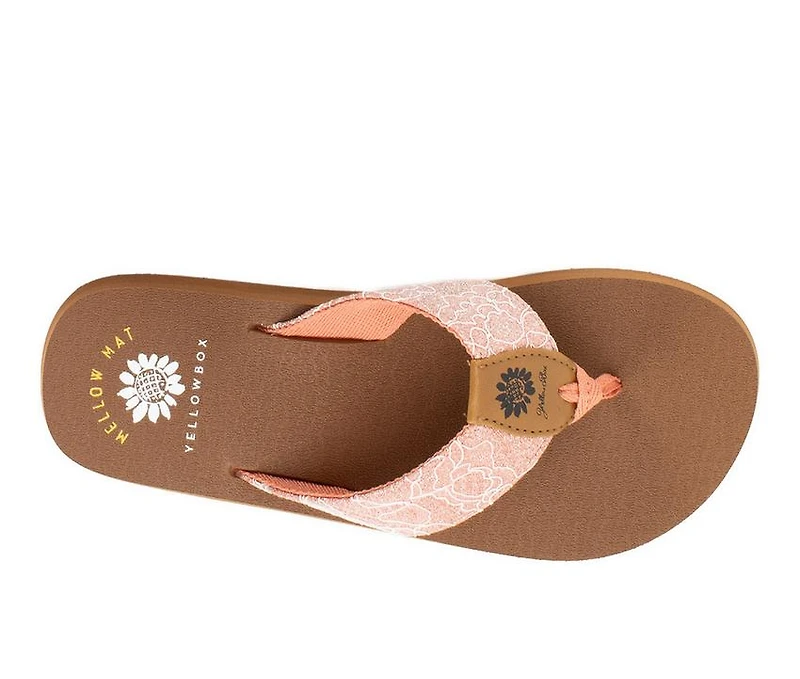 Women's Yellow Box Neva Flip-Flops