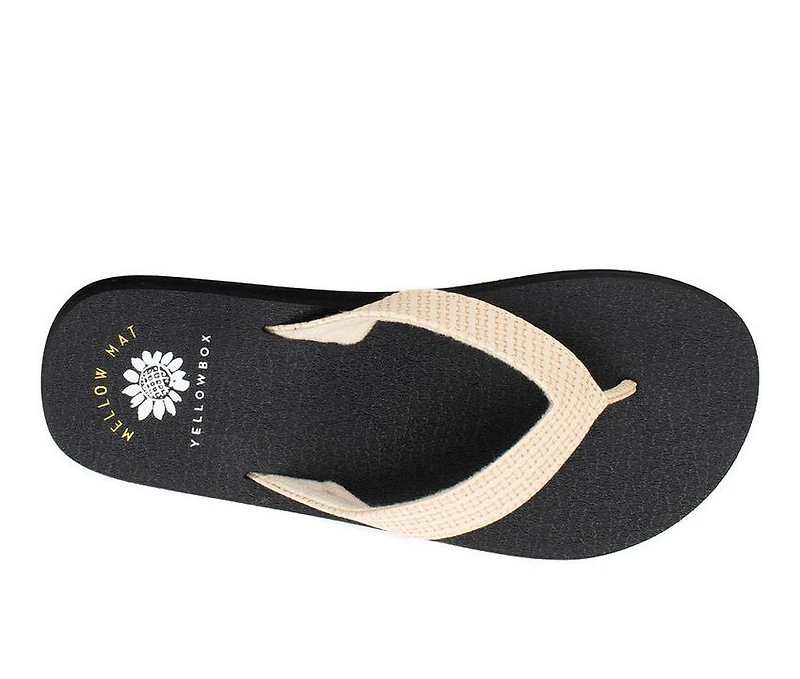 Women's Yellow Box Noon Flip-Flops