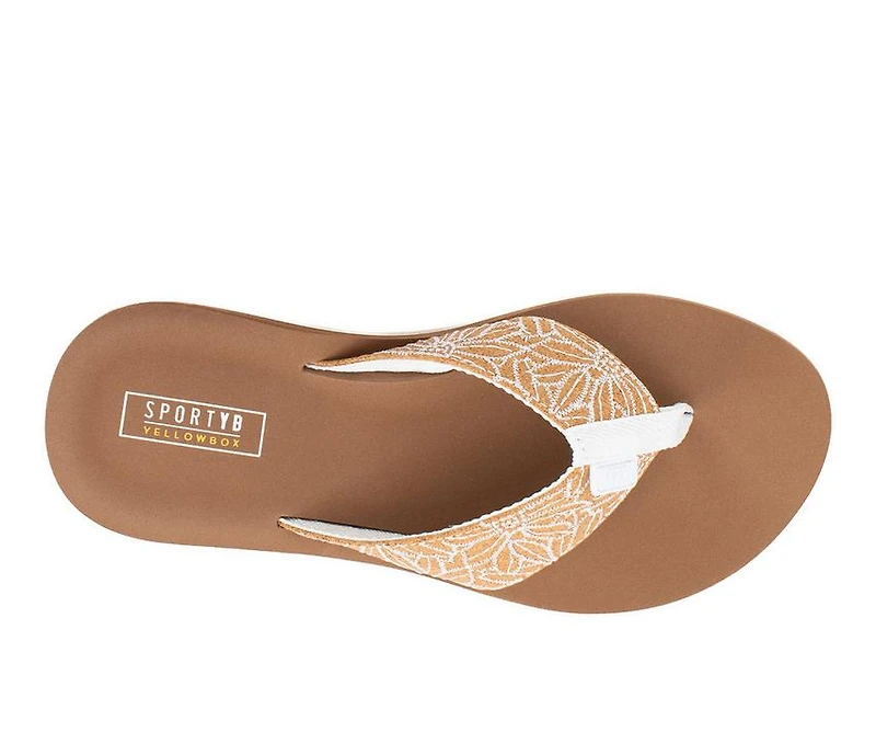 Women's Yellow Box Rina Flip-Flops