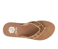 Women's Yellow Box Salima Wedge Flip-Flops