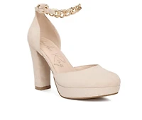 Women's London Rag Indigo Platform Pumps