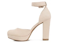 Women's London Rag Indigo Platform Pumps