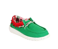 Kids' HEYDUDE Little Kid & Big Wally Holiday Elf Casual Shoes