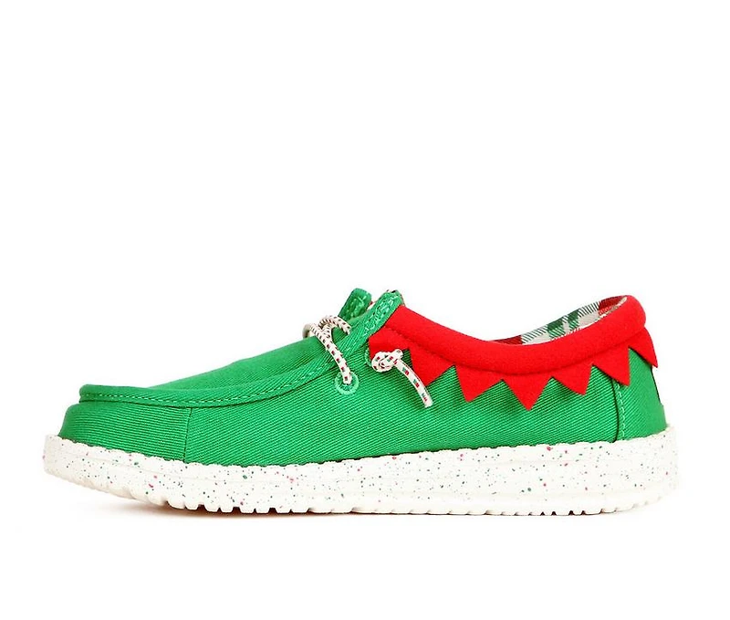 Kids' HEYDUDE Little Kid & Big Wally Holiday Elf Casual Shoes