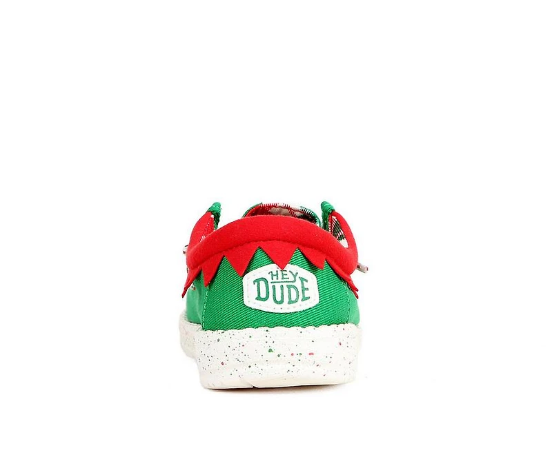 Kids' HEYDUDE Little Kid & Big Wally Holiday Elf Casual Shoes