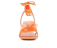 Women's Fashion to Figure Blossom Dress Sandals