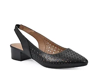 Women's White Mountain Boronic Slingback Pumps