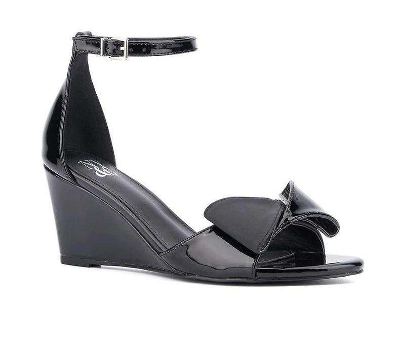 Women's New York and Company Shelby Wedge Sandals