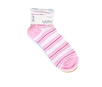 LEGALE 3PP CABANA STRIPE ANKLETS Socks