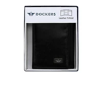 Dockers Accessories Leather RFID Extra Trifold