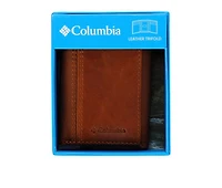 Columbia Leather RFID Trifold