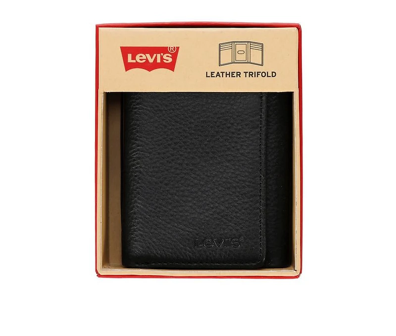 Levi's Accessories Leather Slim Trifold Wallet