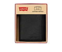 Levi's Accessories Leather Slim Trifold Wallet