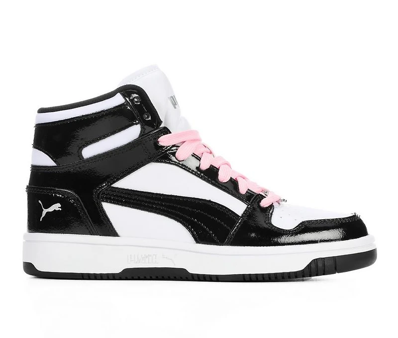 Girls' Puma Big Kid Rebound Layup Shine High Top Sneakers