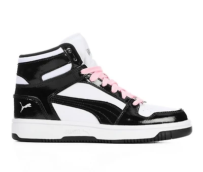 Girls' Puma Big Kid Rebound Layup Shine High Top Sneakers