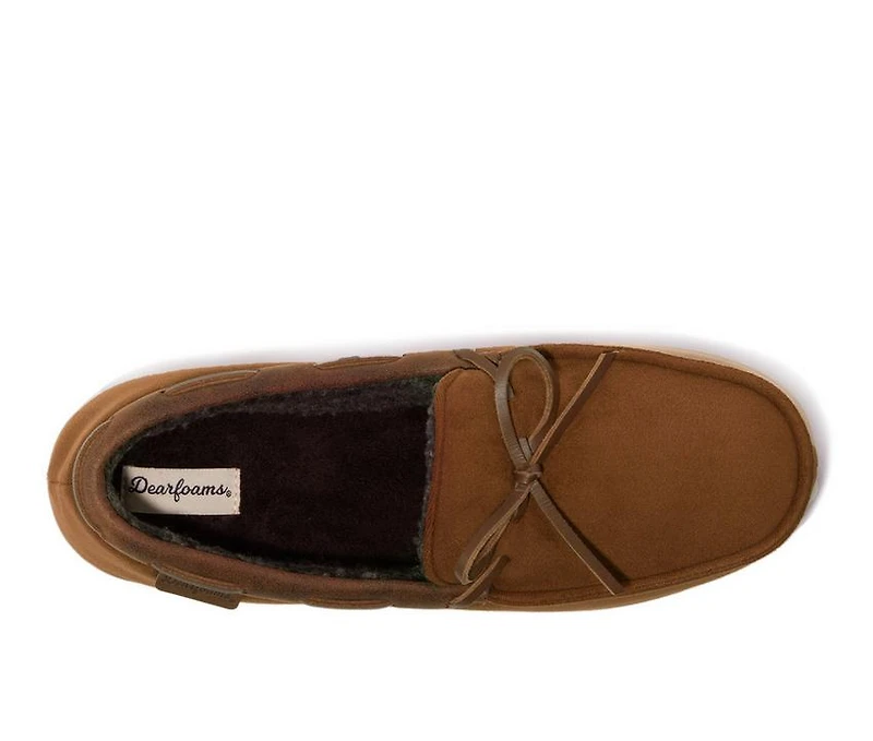 Dearfoams Pierce Microsuede Moc Slippers